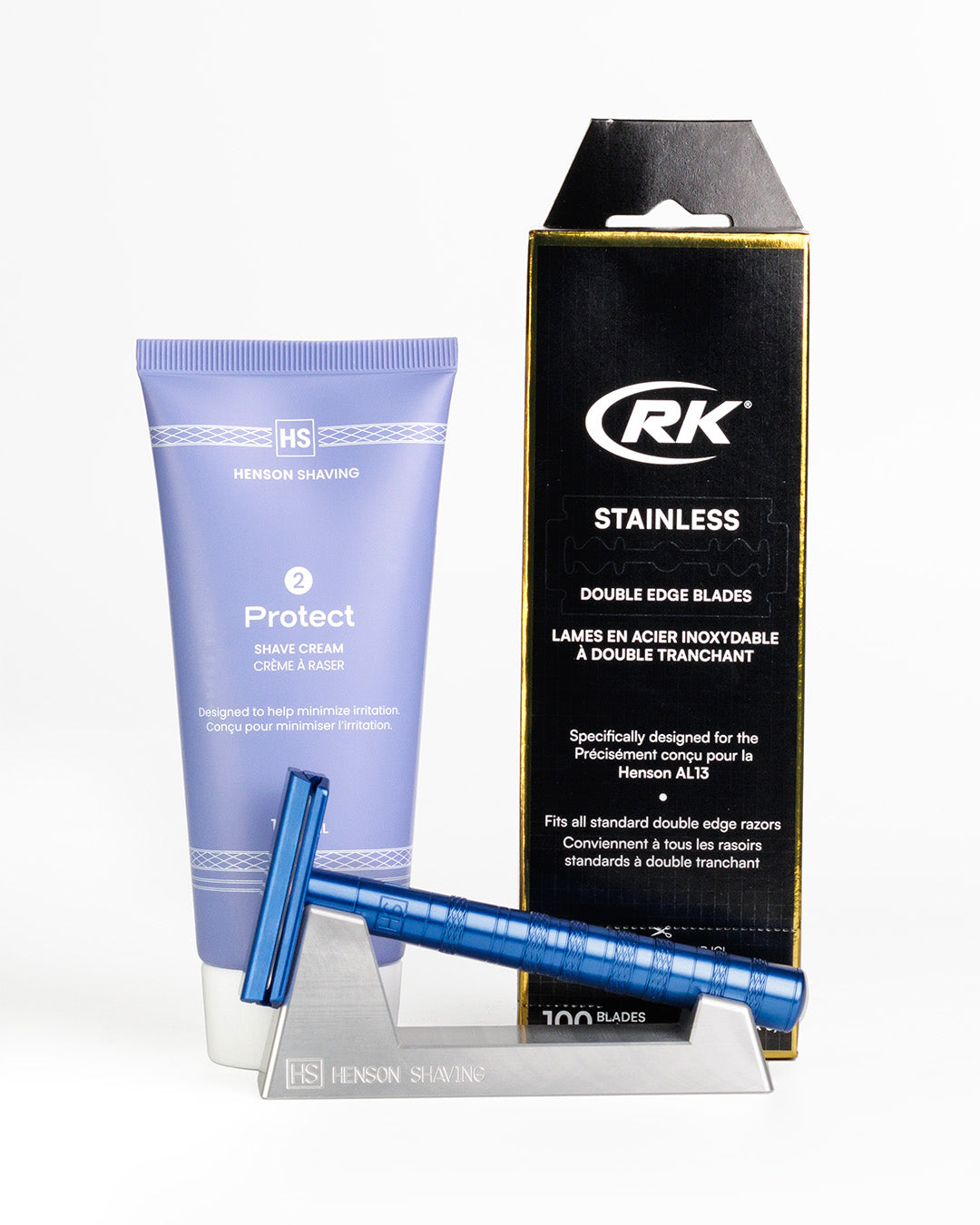henson-shaving-the-starter-bundle-al13-rasierhobel-set-steel-blue image 1