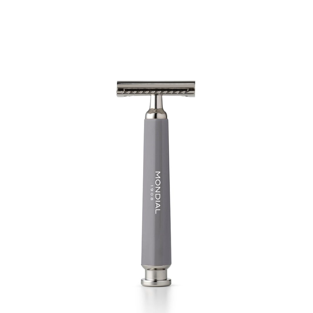 mondial-run-closed-comb-rasierhobel-grey-resin-griff image 1