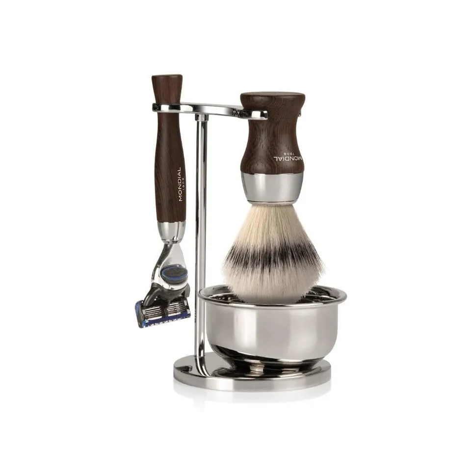 mondial-heritage-weng-rasierset-4-teilig-super-badger-chromst-nder-schale image 1
