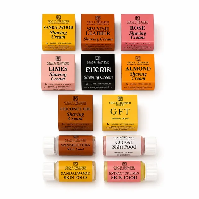 geo-trumper-shaving-sample-pack-8x-rasiercreme-4x-skin-food-proben image 1