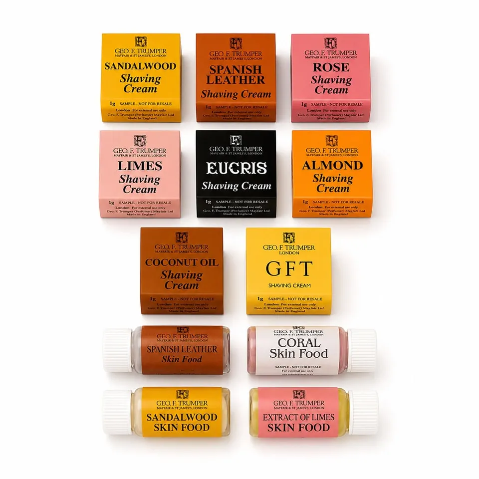 geo-trumper-shaving-sample-pack-8x-rasiercreme-4x-skin-food-proben image 1