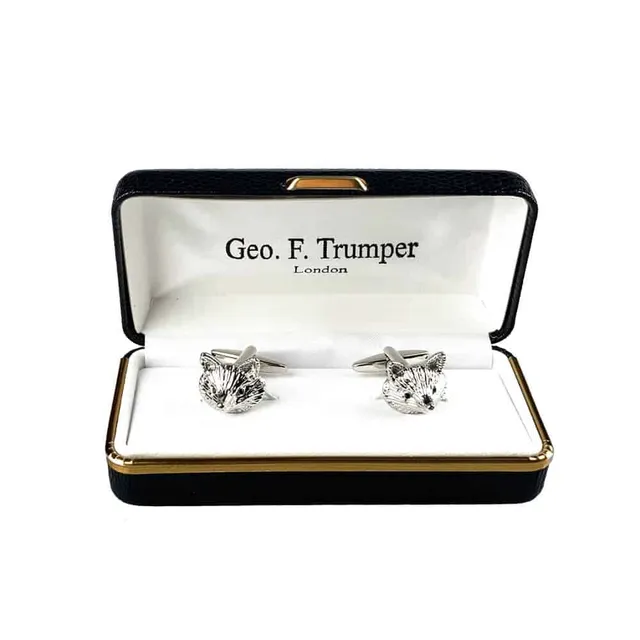 geo-f-trumper-manschettenkn-pfe-fuchs-kopf-silber image 1