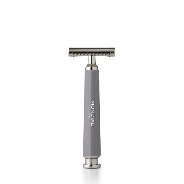 mondial-run-closed-comb-rasierhobel-grey-resin-griff image 1