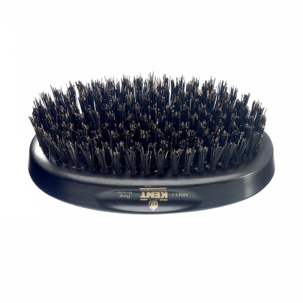 kent-mn11-bart-und-haarb-rste-oval-ebony-mit-reinen-schwarzen-borsten image 2