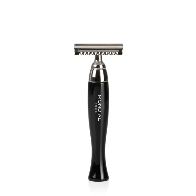 mondial-1908-heritage-rasierhobel-double-edge-griff-schwarz-resin image 1
