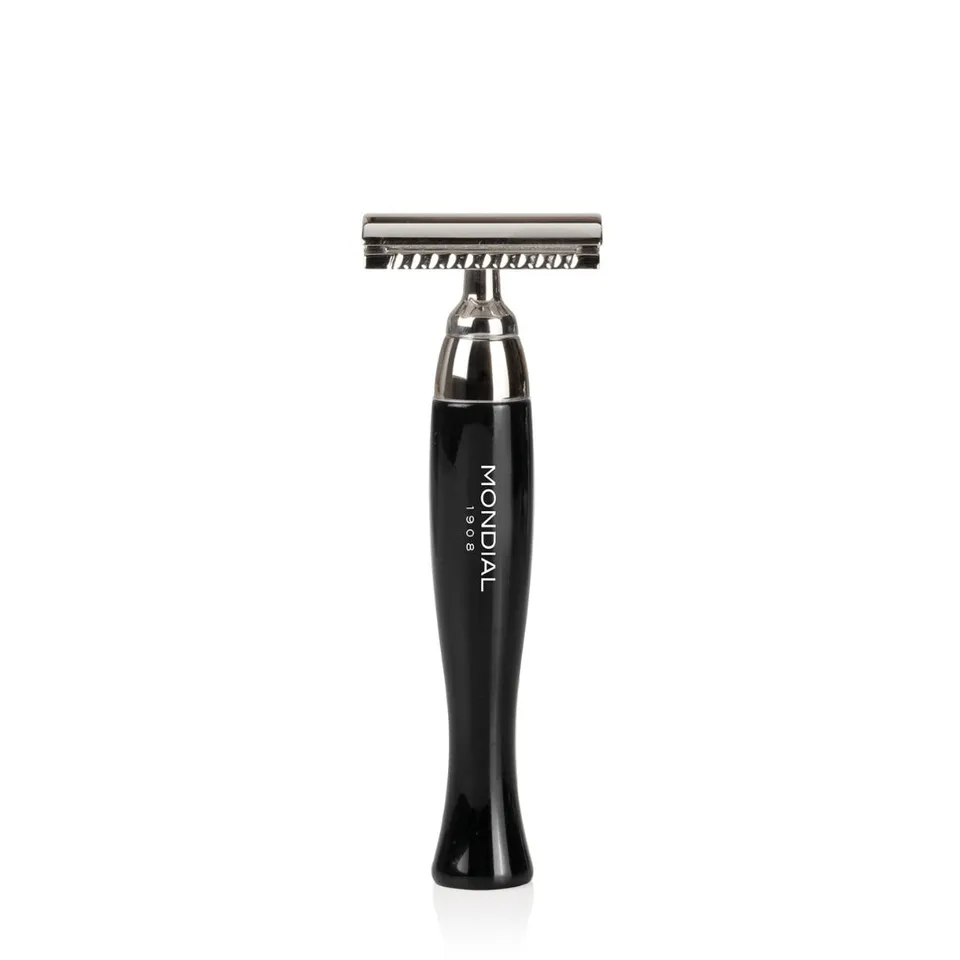 mondial-1908-heritage-rasierhobel-double-edge-griff-schwarz-resin image 1