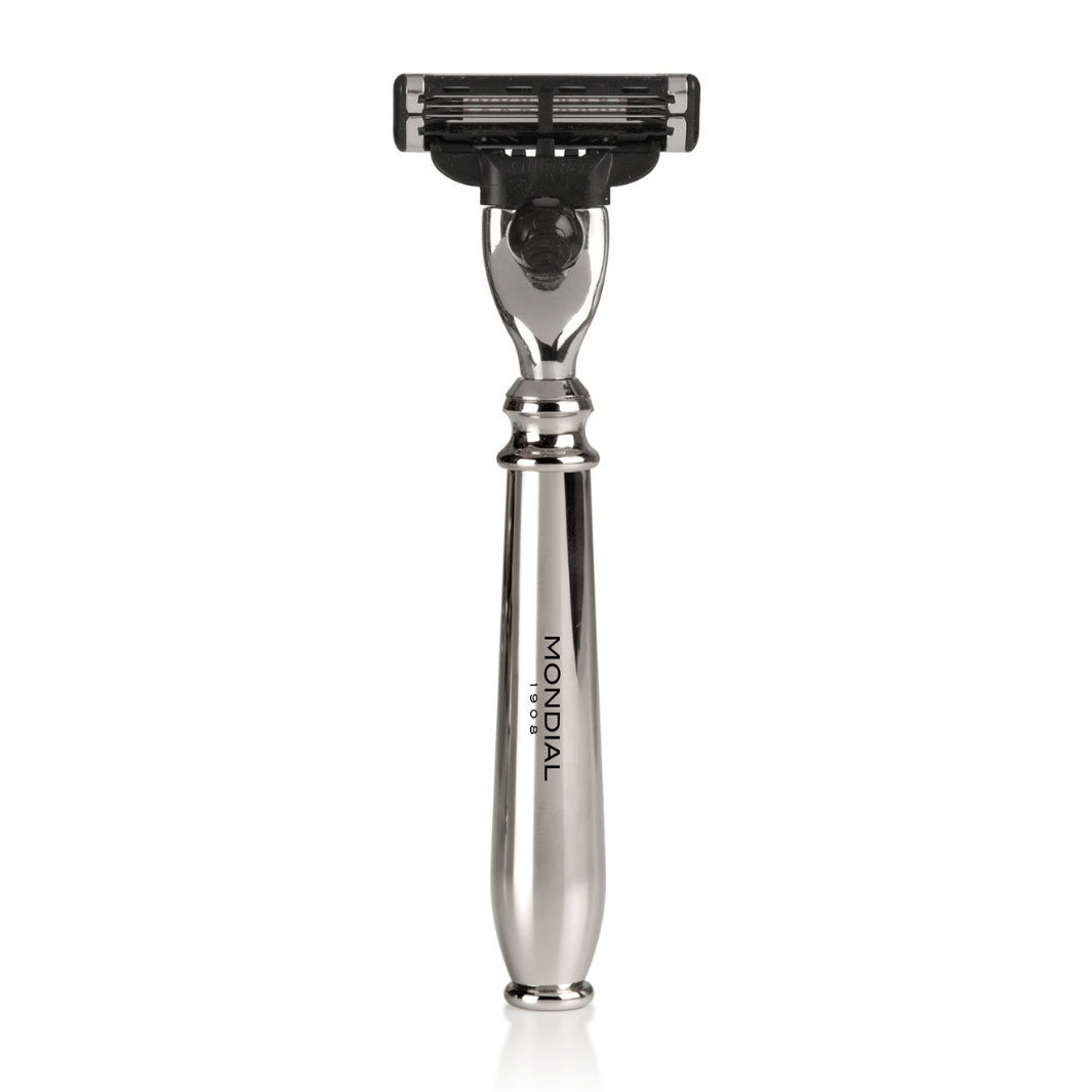 mondial-deluxe-systemrasierer-griff-chrom-metall image 1