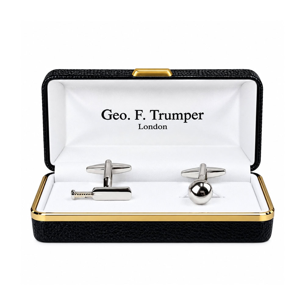 geo-trumper-cricket-manschettenkn-pfe-schl-ger-ball-geschenkbox image 1