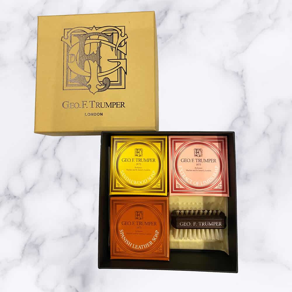 geo-trumper-hand-care-set-handseifen-trio-mit-nagelb-rste-in-geschenkbox image 3