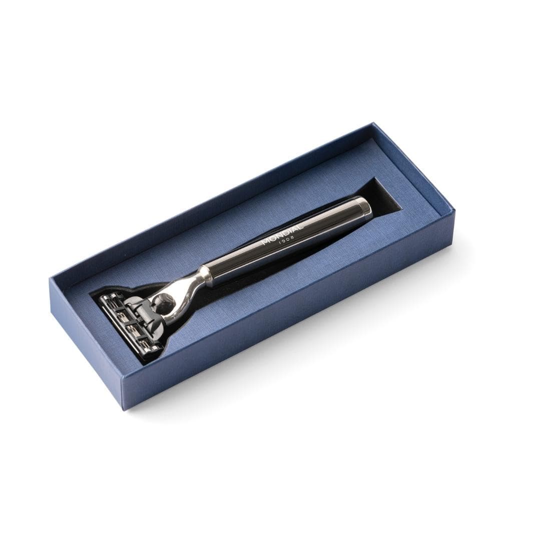 mondial-vespucci-systemrasierer-ruthenium-metall-griff image 4