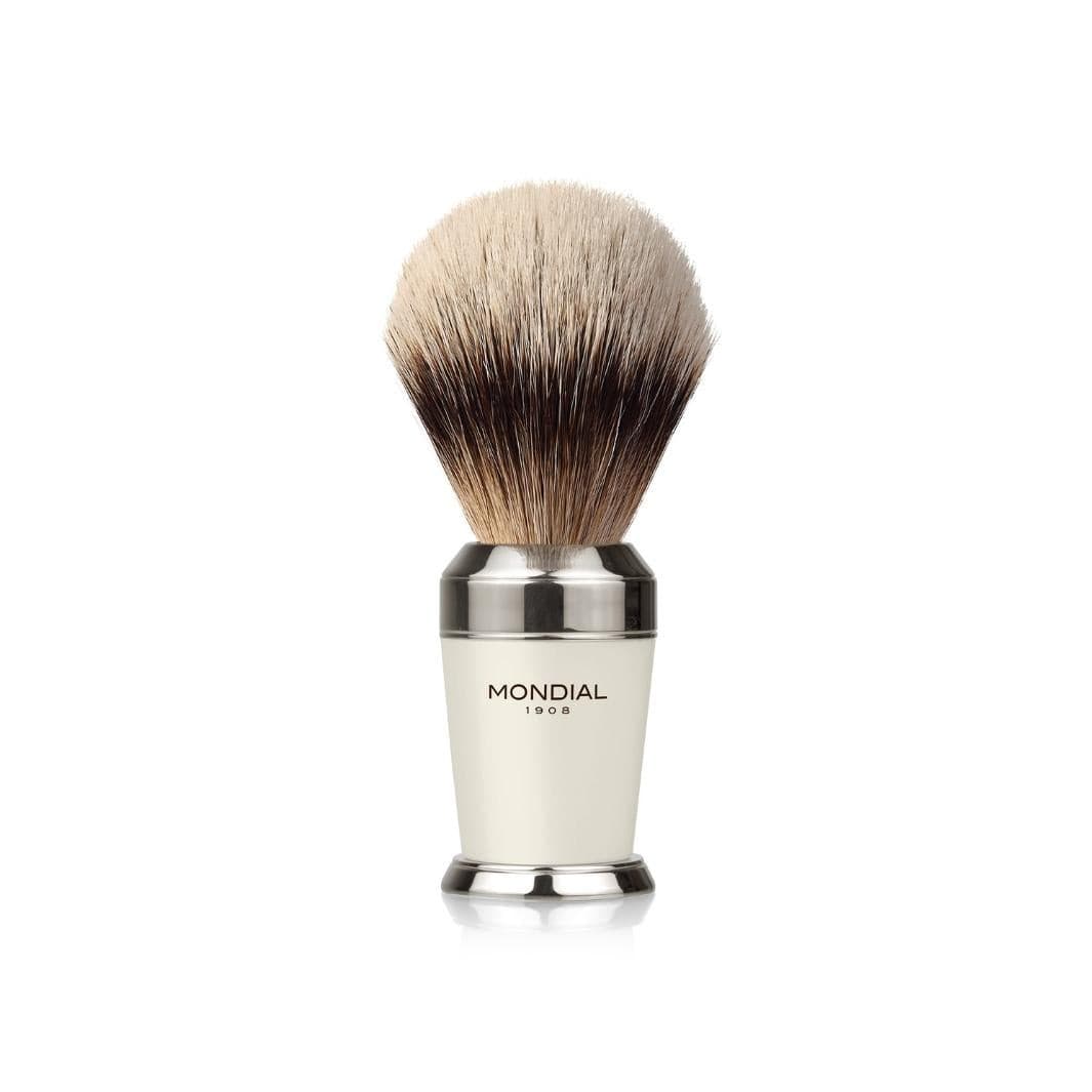 mondial-premium-white-rasierset-4-teilig-chrom-mit-super-badger-pinsel-und-hobel image 3